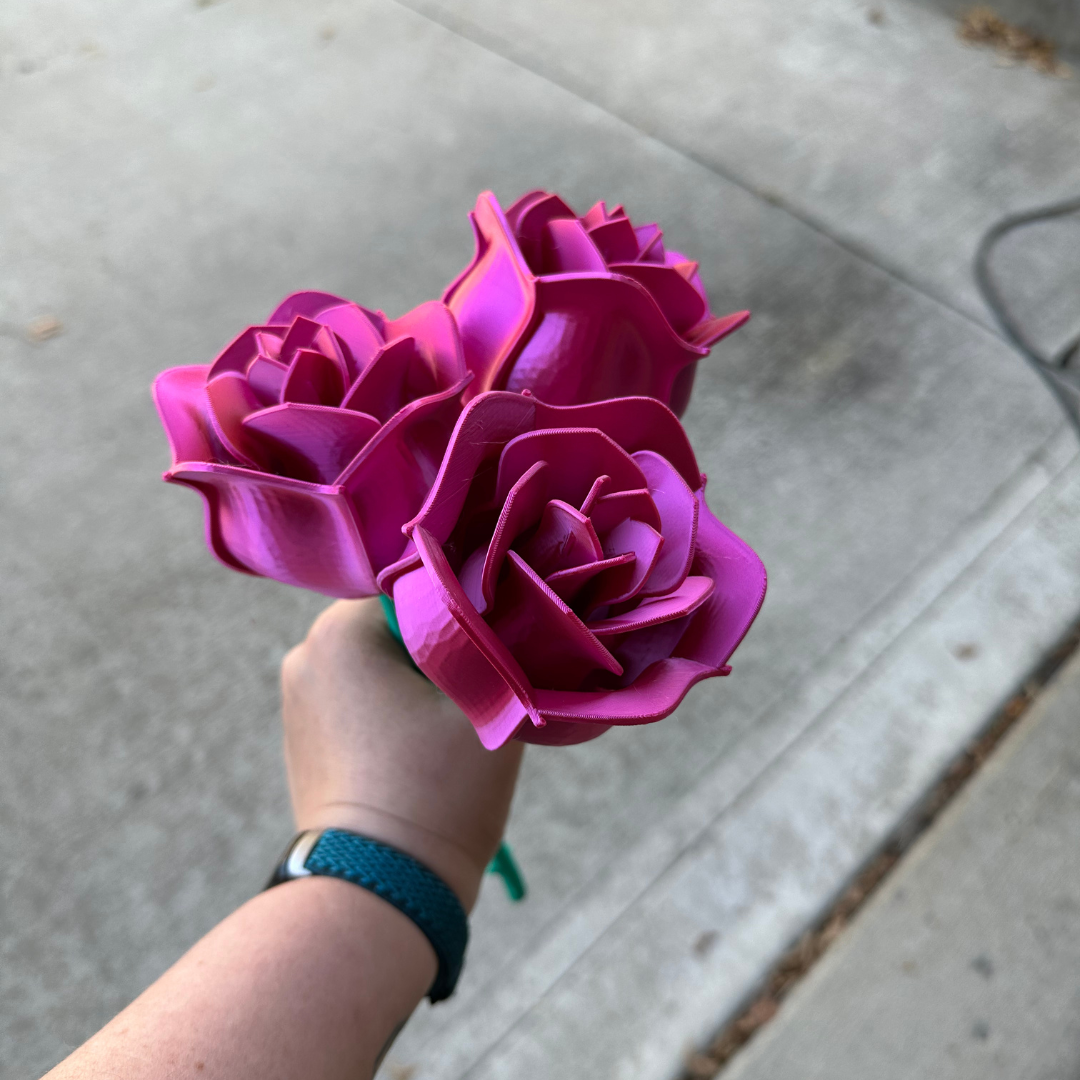 3D printed Roses