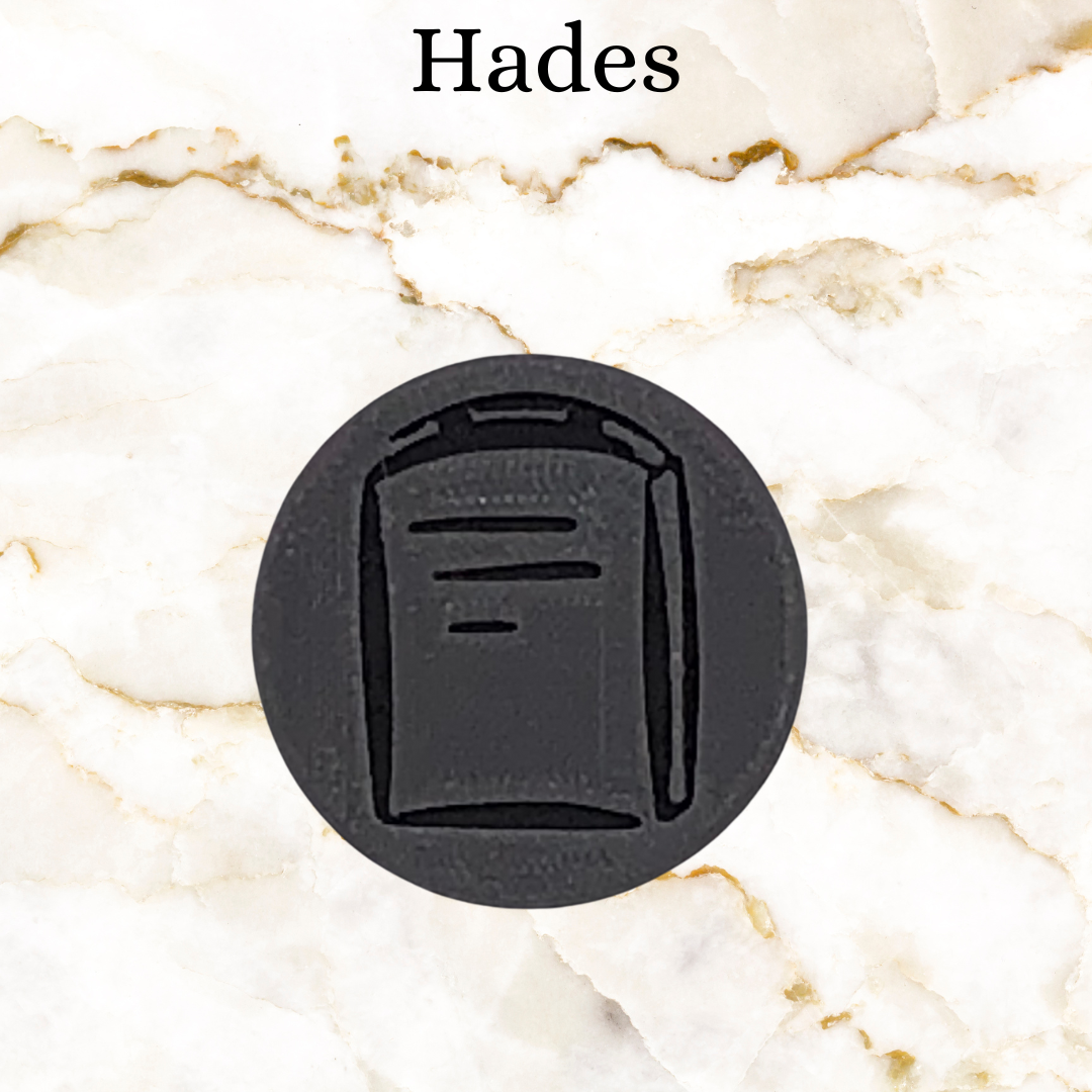 Line mark option for key chain - grey tombstone for line of Hades