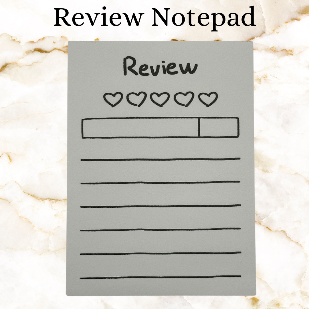 Leather Leaf Notebooks and Review Post-Its