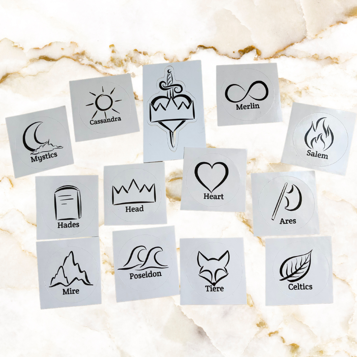 Stickers - Set of Line Mark Stickers