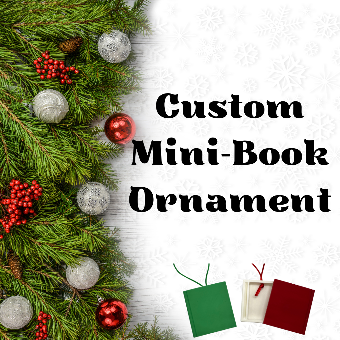 Custom Book Christmas Ornament