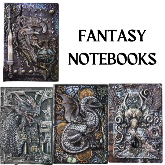 3D Fantasy Notebook Journals