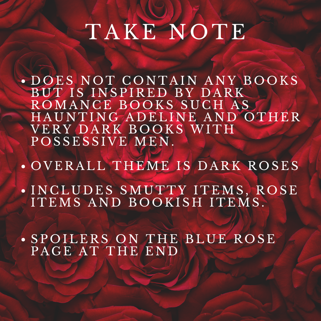 Valentine's Day Dark Romance Lover Bookish Box