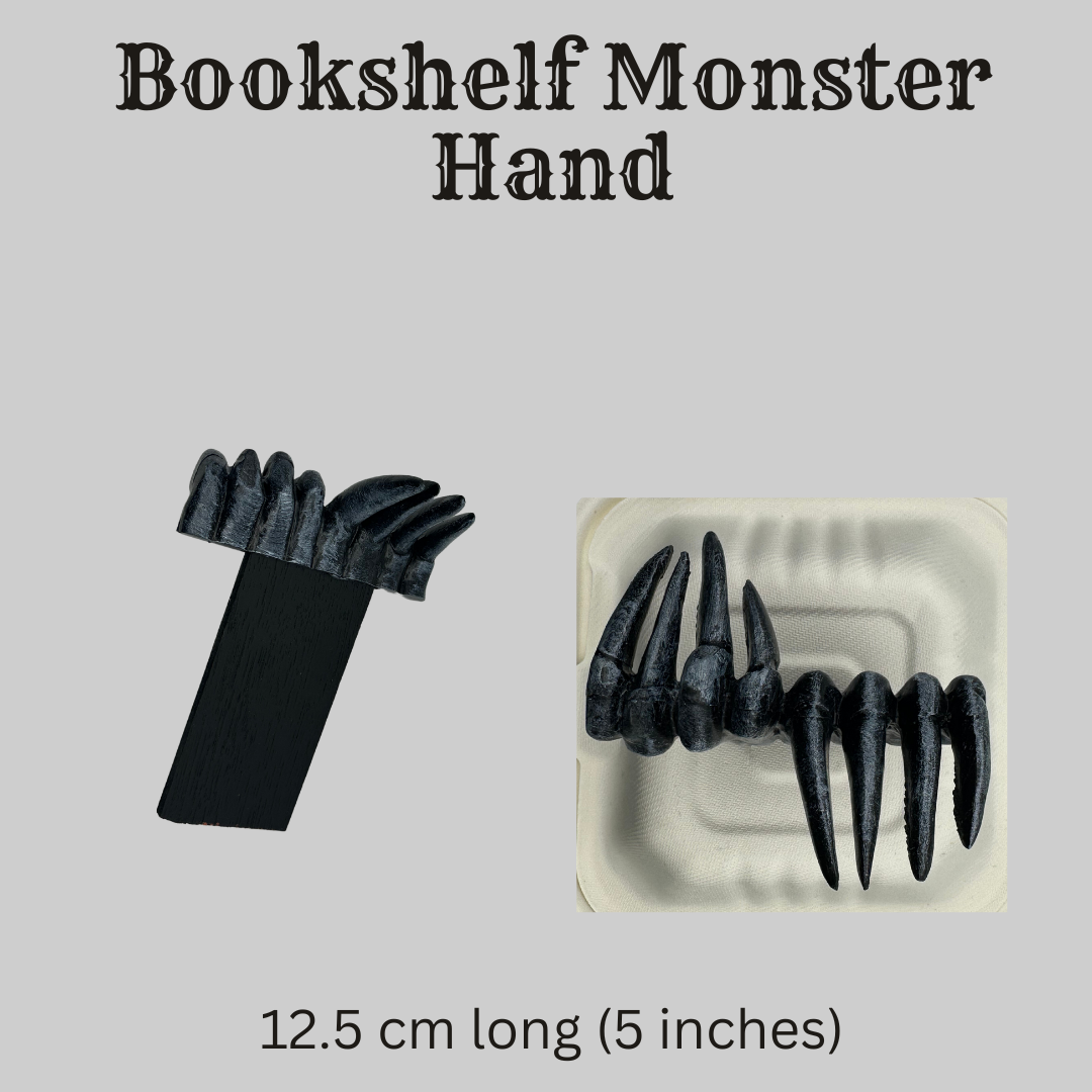 Halloween Bookshelf Monster Hands