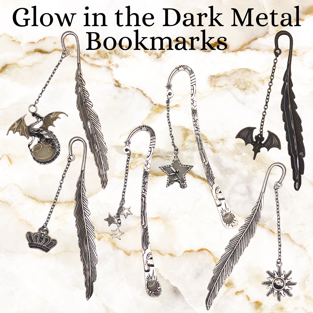 Glow-In-The-Dark Metal Bookmarks