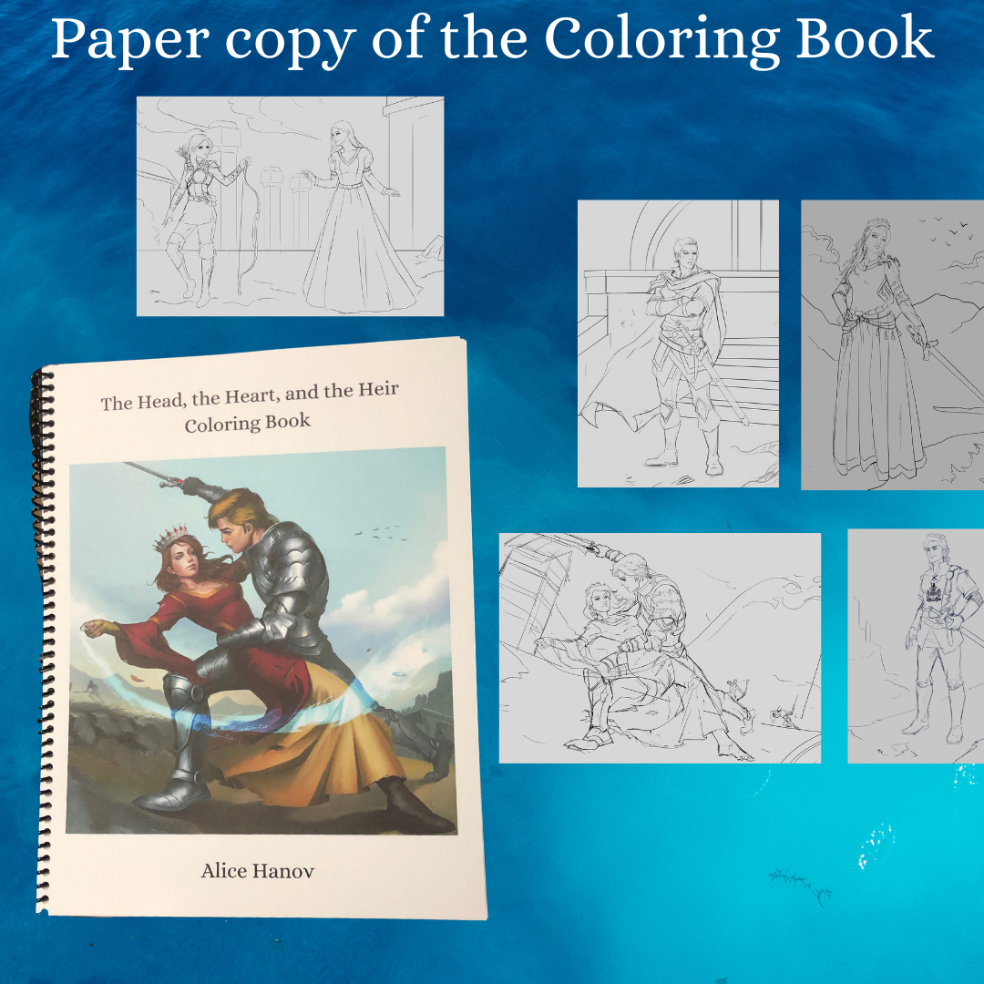 CLEARANCE IN STOCK Physical Character Coloring Book - Physical copy